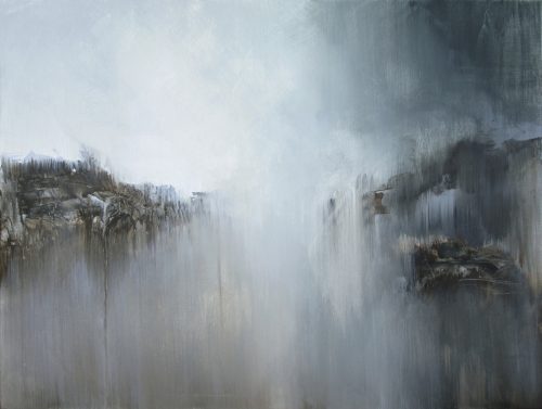 Œuvre d'art originale contemporaine, Espérance, 60 x 80 cm, paysage abstrait par Luc Andrieux