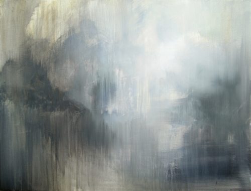 Obra de arte original contemporánea, Evanescencia, 60 x 80 cm, paisaje abstracto por Luc Andrieux