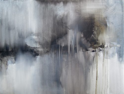 Obra de arte original contemporánea, Frecuencia, 60 x 80 cm, paisaje abstracto por Luc Andrieux
