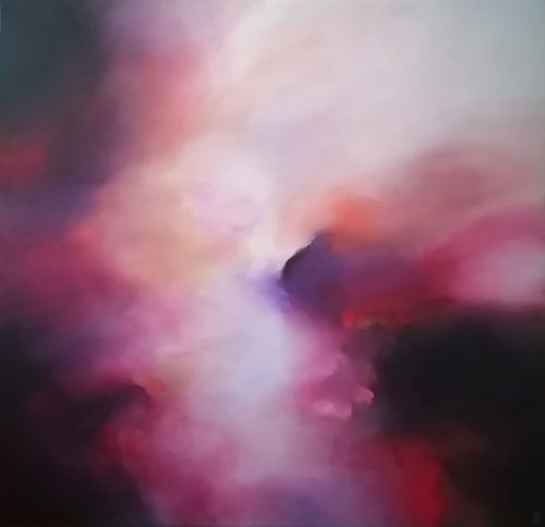 Obra de arte original contemporánea, Alabanza, 100 x 100 cm, pintura abstracta por Luc Andrieux