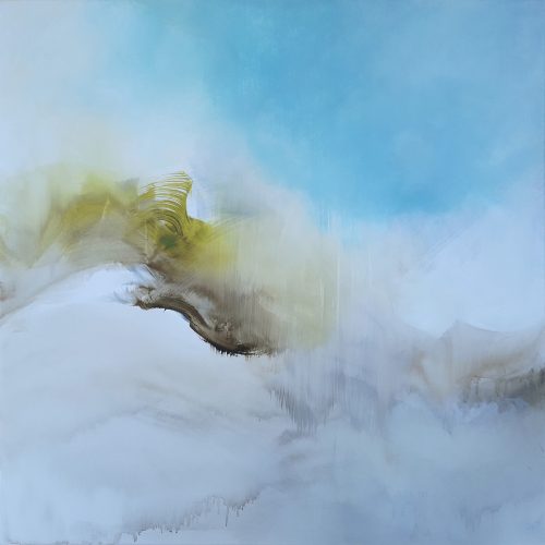 Obra de arte original contemporánea, Variación, 100 x 100 cm, pintura abstracta por Luc Andrieux