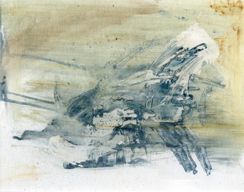 Obra de arte original contemporánea, Carrera, 24 x 30 cm, pintura abstracta por Luc Andrieux