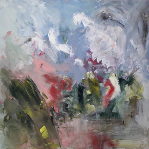 Obra de arte original contemporánea, Estación 1, 100 x 100 cm, pintura abstracta por Luc Andrieux