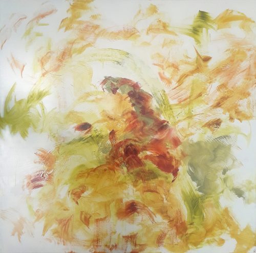 Obra de arte original contemporánea, Estación 11, 100 x 100 cm, pintura abstracta por Luc Andrieux