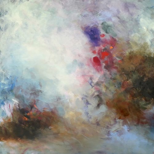 Obra de arte original contemporánea, Estación 3, 100 x 100 cm, pintura abstracta por Luc Andrieux