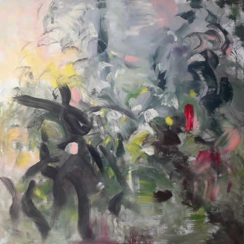 Obra de arte original contemporánea, Estación 5, 100 x 100 cm, pintura abstracta por Luc Andrieux