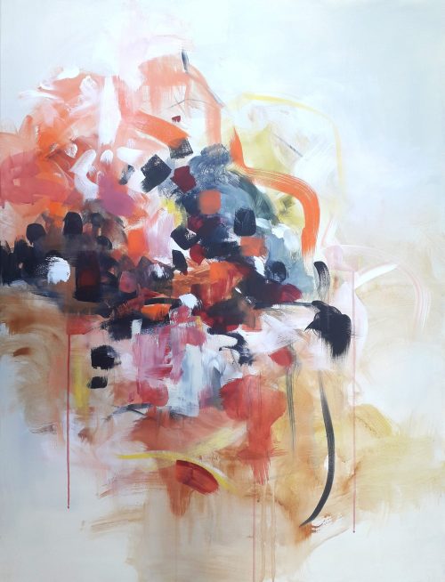 Obra de arte original contemporánea, Estación 9, 116 x 89 cm, pintura abstracta por Luc Andrieux