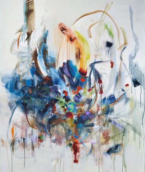 Obra de arte original contemporánea, Poesía 6, 140 x 120 cm, pintura abstracta por Luc Andrieux