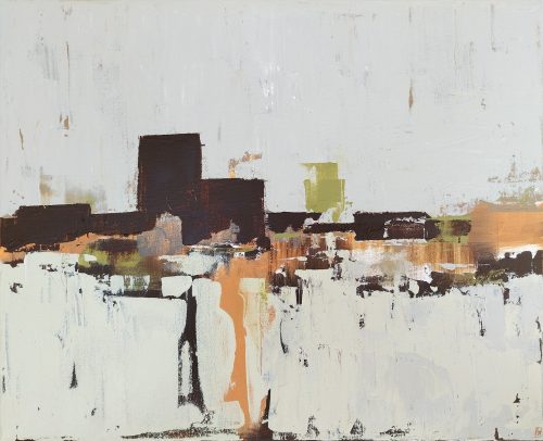 Obra de arte original contemporánea, Jardín vivo 3, 50 x 61 cm, paisaje abstracto por Luc Andrieux
