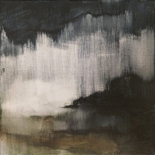 Obra de arte original contemporánea, Gravedad 5, 30 x 30 cm, paisaje abstracto por Luc Andrieux