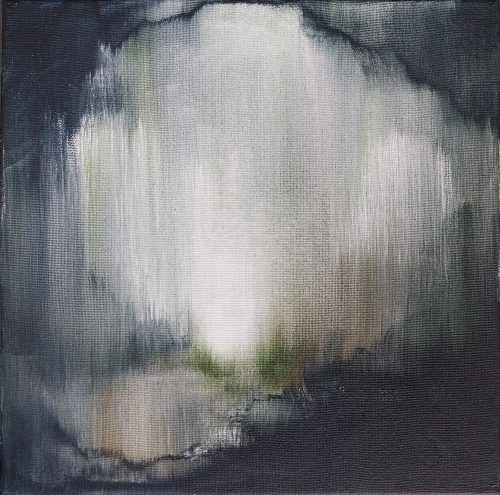Obra de arte original contemporánea, Gravedad 6, 30 x 30 cm, paisaje abstracto por Luc Andrieux