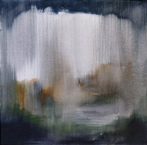 Obra de arte original contemporánea, Gravedad 7, 30 x 30 cm, paisaje abstracto por Luc Andrieux