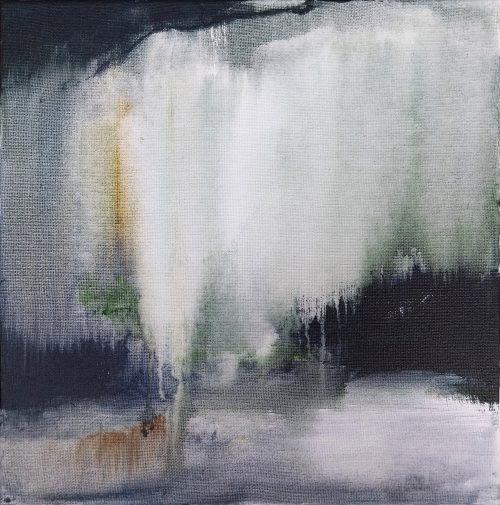 Obra de arte original contemporánea, Gravedad 9, 30 x 30 cm, paisaje abstracto por Luc Andrieux